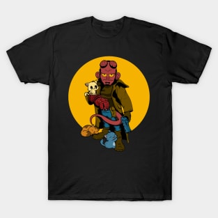 Hellboy loves kitties T-Shirt